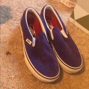 Purple corduroy vans